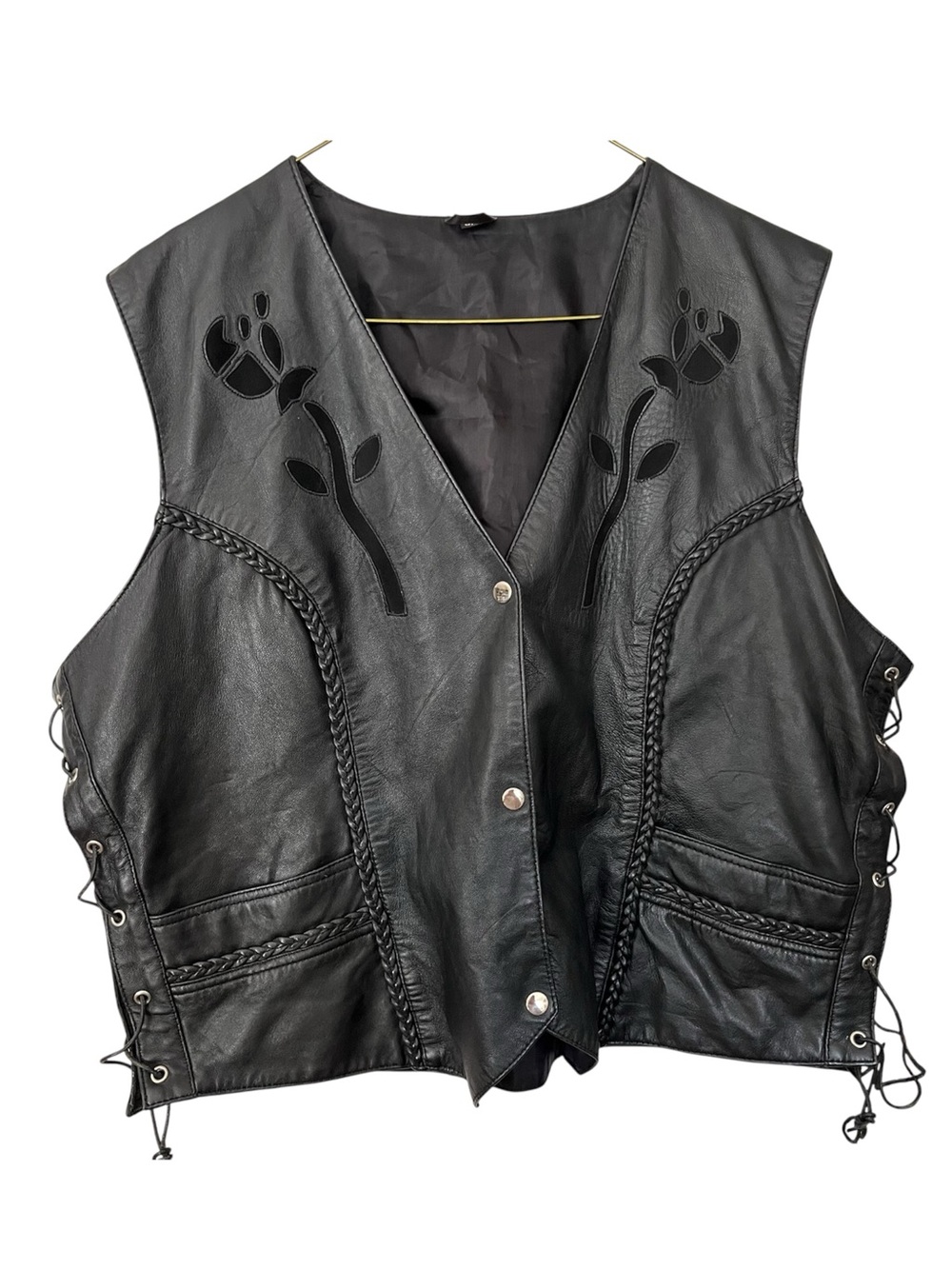 Vintage Leather Vest 3XL